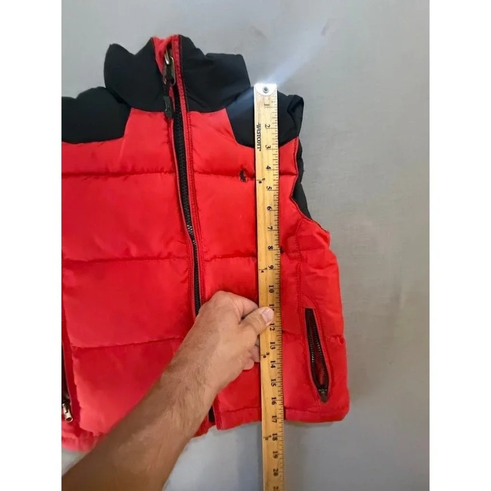Polo Ralph Lauren Kids Red Black Down Puffer Vest Size 5‎